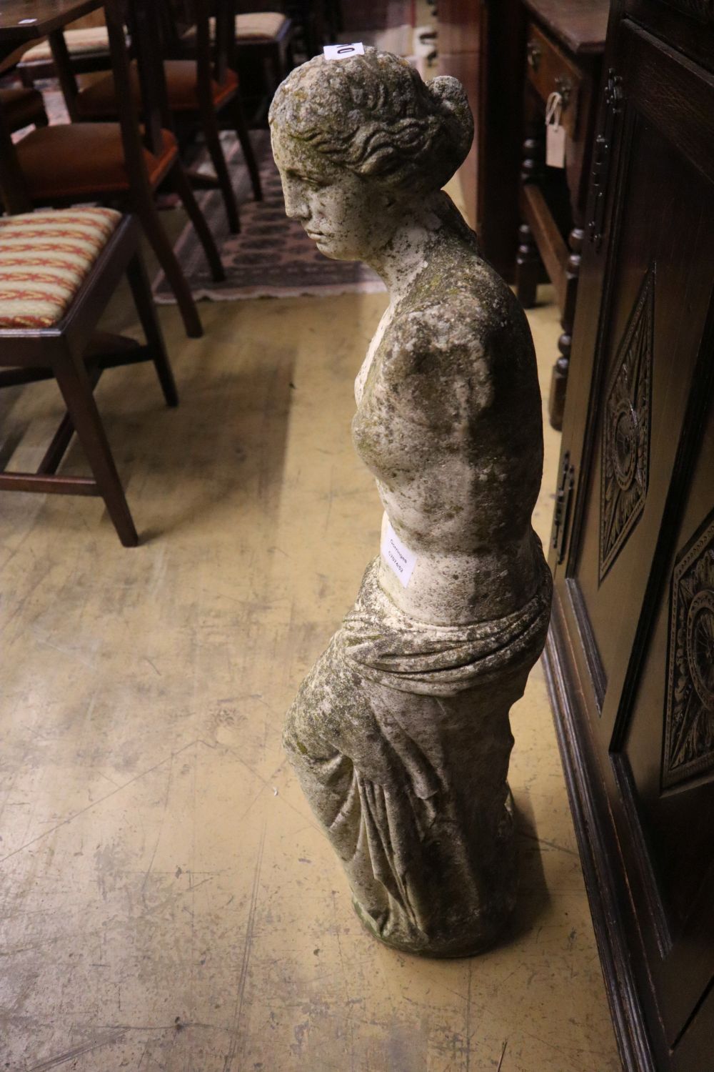 A reconstituted stone figure of Venus, height 85cm